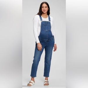Maternity denim overalls